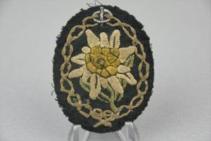 Gebirgsjäger officer embroidered sleeve edelweiss