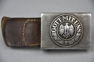 Early army aluminium belt buckle by Schmöle & Comp. Menden …