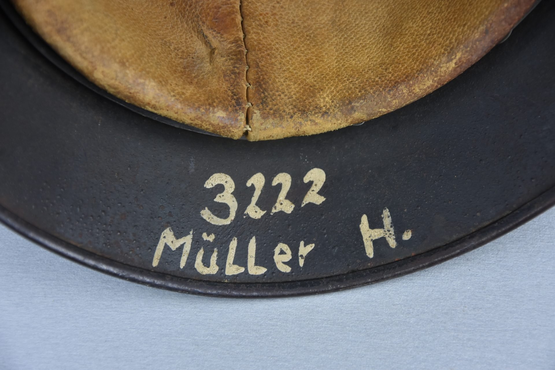 M35 army (Heer) reissue single decal steel helmet Q62 named — image 11