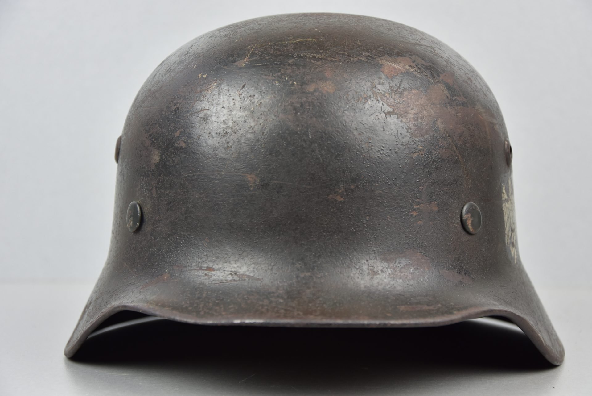 M35 army (Heer) reissue single decal steel helmet Q62 named — image 3