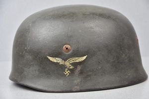 M38 Luftwaffe single decal subtle camouflage paratrooper 'Fallschirmjäger' helmet ET68
