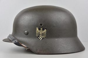 M40 army 'Heer' single decal steel helmet EF66