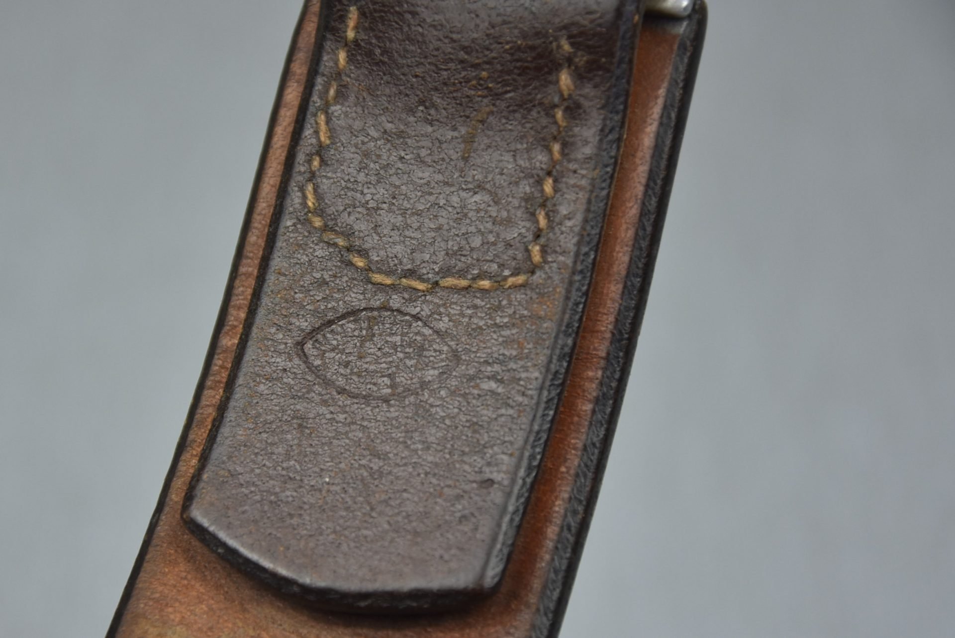 Early choclate brown Luftwaffe equipment belt — image 7