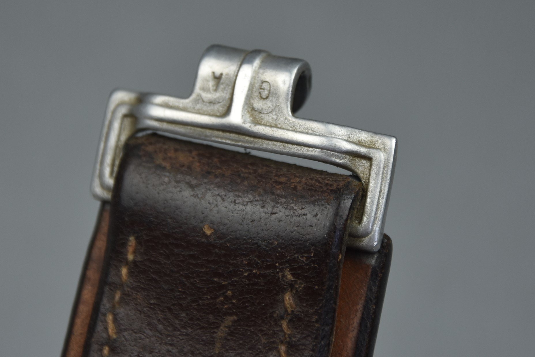 Early choclate brown Luftwaffe equipment belt — image 8
