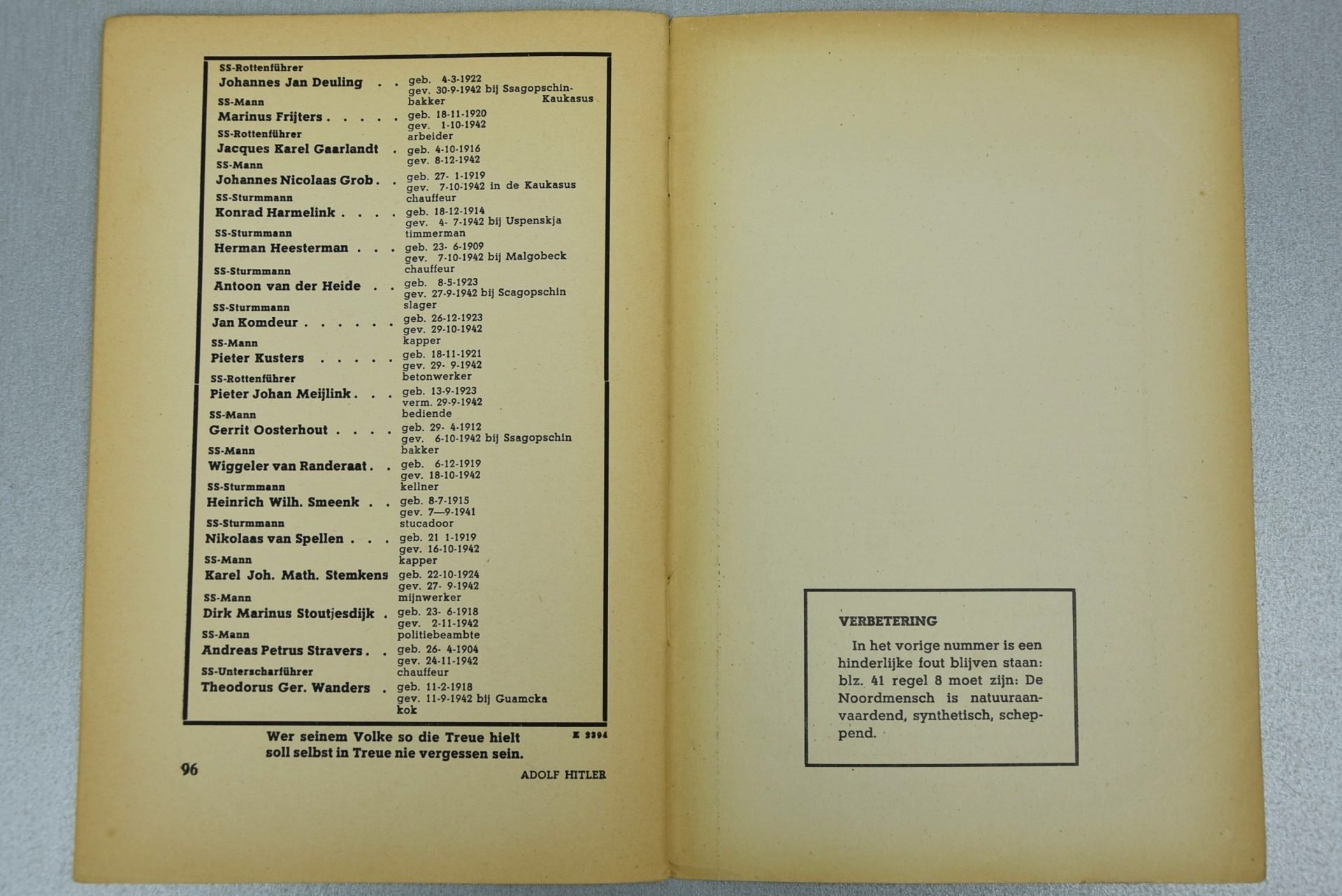 Dutch Germaansche SS 'Vormingsbladen' March 1943 nr.3 — image 7