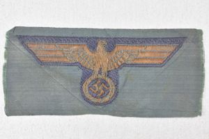 RARE Army General or Kriegsmarine gold flatwire 'BeVo' cap eagle