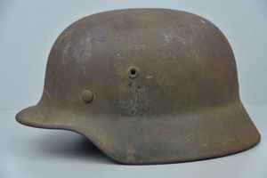 Locally found M40 army single decal steel helmet EF66