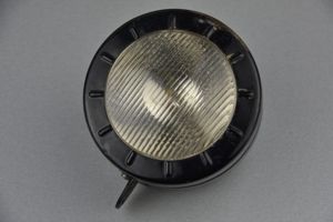 Post war Zeiler bicycle lamp made from a gas mask …