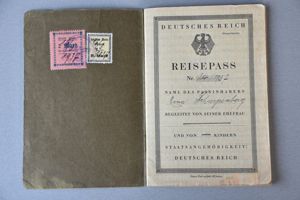 Third Reich travel pass for journey to USA in 1937 …