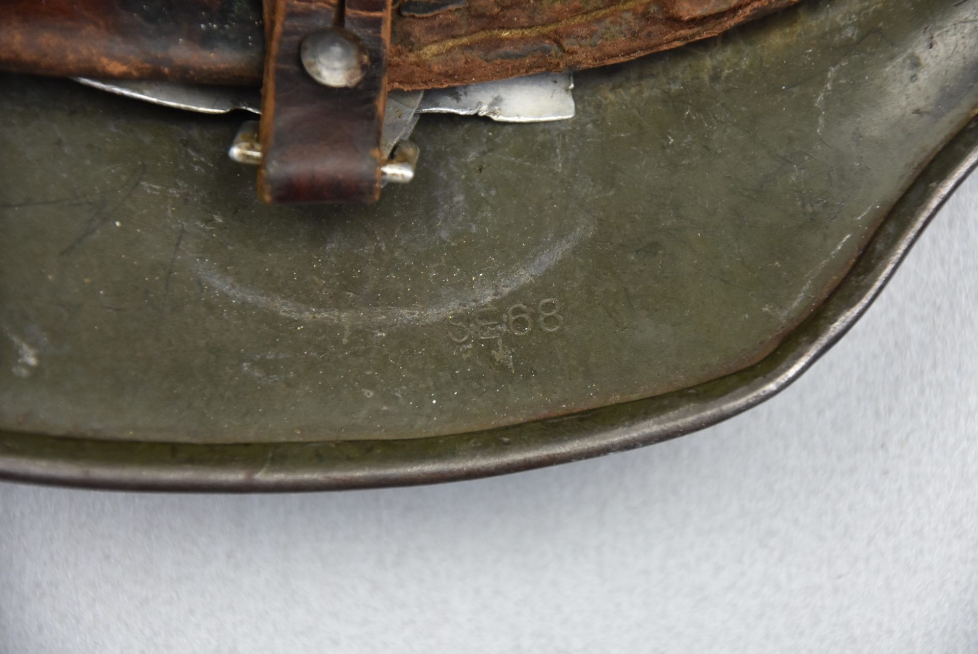 M35 Heer ex-double decal 'overpaint' steel helmet SE68 1937 — image 14