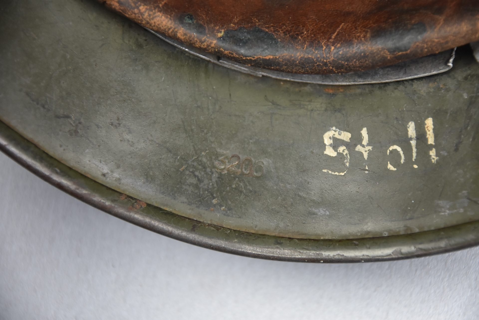 M35 Heer ex-double decal 'overpaint' steel helmet SE68 1937 — image 15