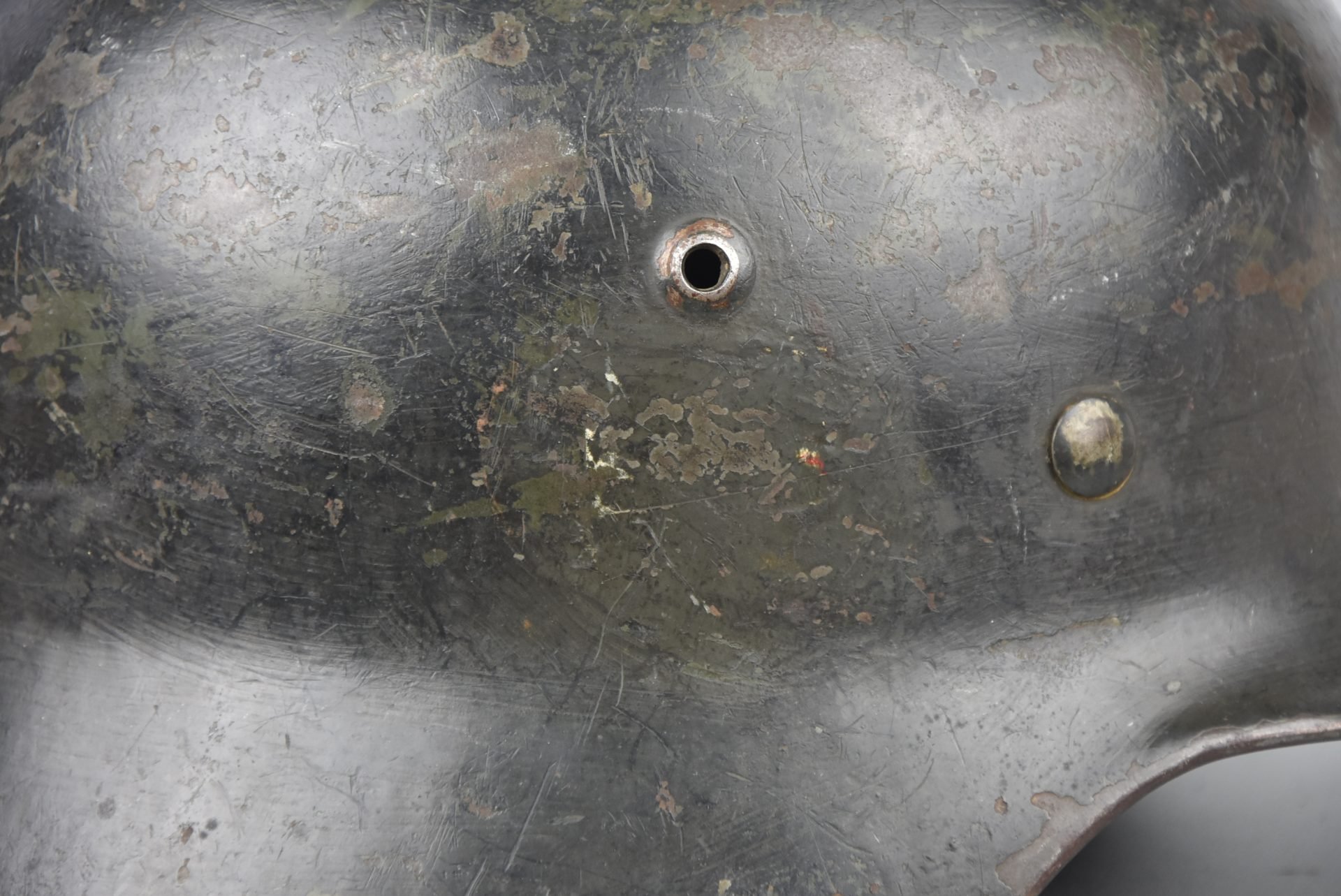 M35 Heer ex-double decal 'overpaint' steel helmet SE68 1937 — image 5