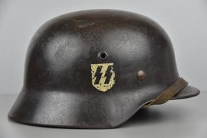 M40 Waffen-SS single decal steel helmet ET66