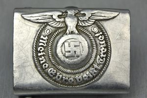 Waffen-SS aluminum belt buckle by SS 822/38 RZM