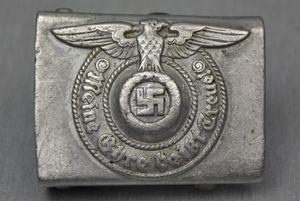 Waffen-SS aluminum belt buckle by Assmann RZM 155/39 SS