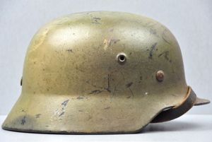 M40 Luftwaffe 'Normandy' camouflage helmet SE64
