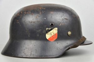M35 Luftwaffe double decal steel helmet EF68 1938