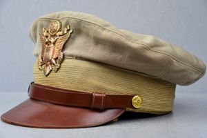 US Air Force Korea War summer officer pilot visor cap