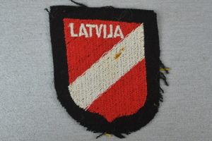 Latvian Volunteer Waffen-SS Legion 'Lettische SS-Freiwilligen-Legion' arm shield