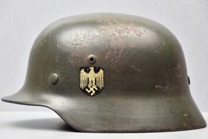 M35 army (Heer) double decal helmet NS66 1937