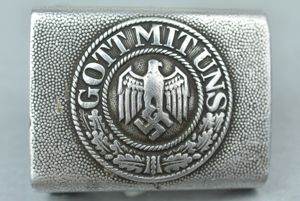 Army (Heer) aluminum belt buckle