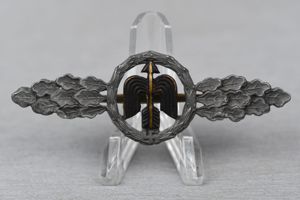 Post-war made Luftwaffe fighter clasp in gold by R. Souval