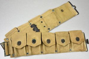 WW1 USA 9 pocket cartdrige ammunition belt by Plant Bros. …