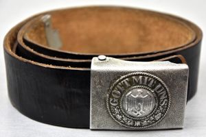 Army (Heer) aluminum buckle with belt
