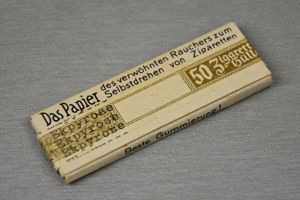 Wehrmacht cigarette paper by 'Dre-Pa' with nazi seal