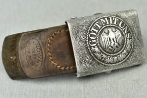 Army (Heer) aluminum belt buckle by NOWA Hamburg 1937