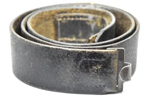 WW1 German late war pig-skin leather equipment belt
