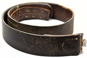Early Wehrmacht leather equipment belt by Eugen Huber 1938