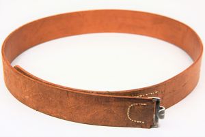 MINT Wehrmacht brown leather equipment belt by Hans Brehme 1938