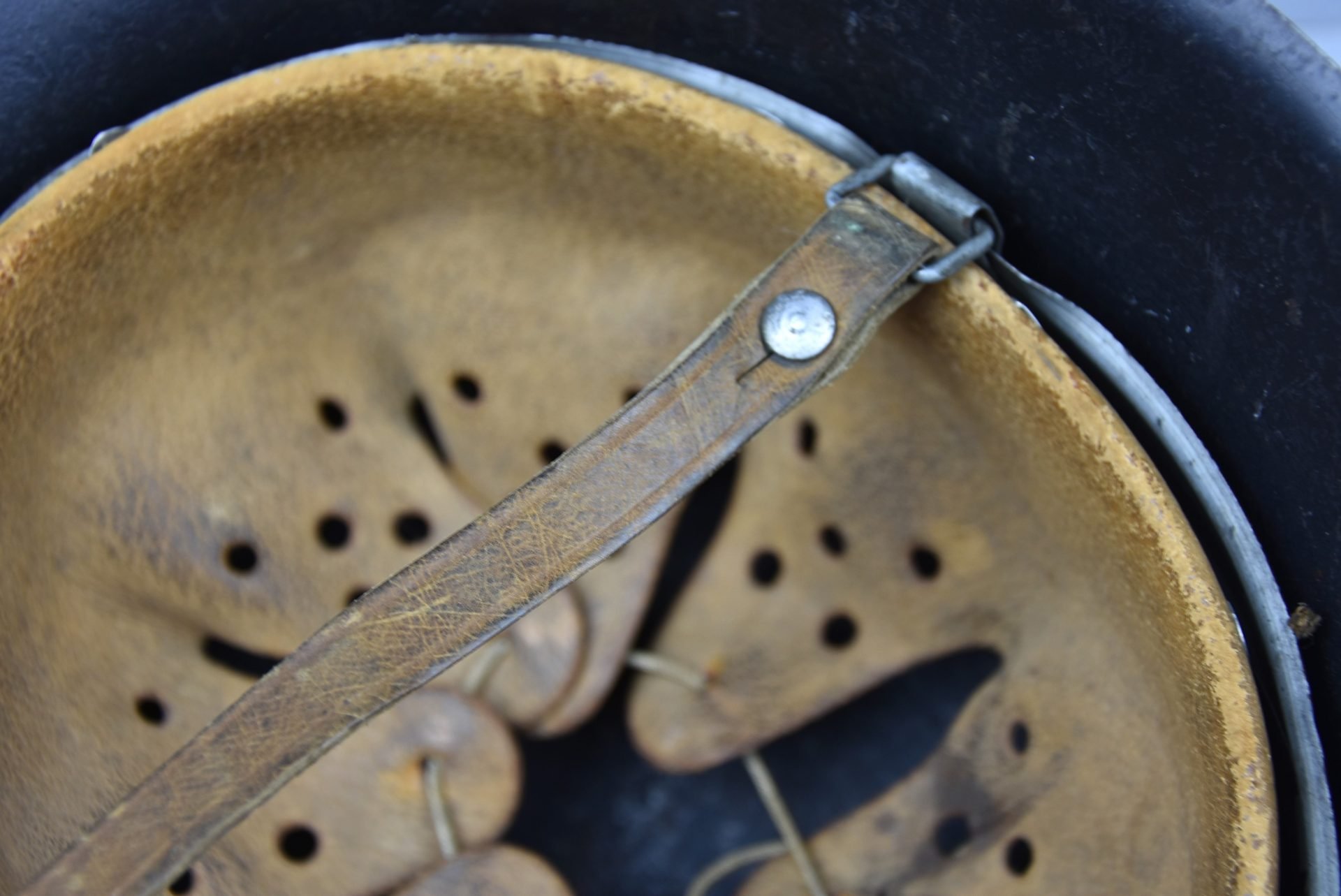 M42 Luftwaffe single decal steel helmet ET66 1942 — image 22