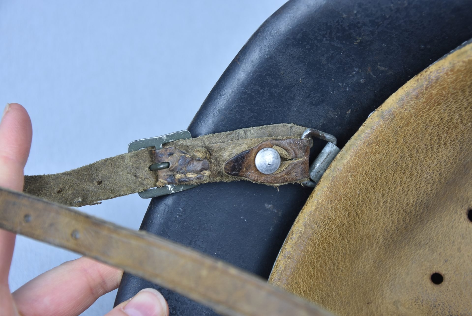 M42 Luftwaffe single decal steel helmet ET66 1942 — image 24