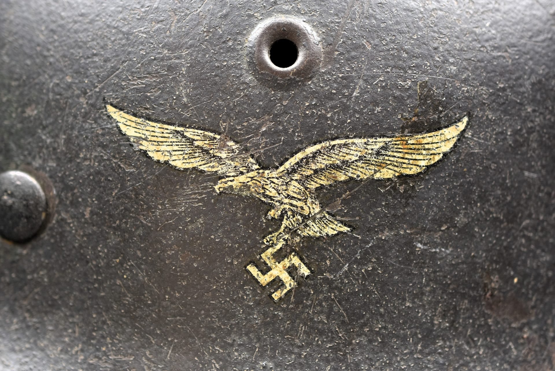 M42 Luftwaffe single decal steel helmet ET66 1942 — image 8