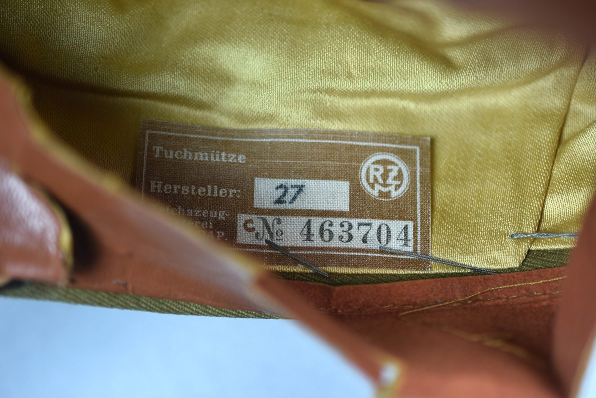 Hitlerjugend leader officer visor cap with RZM label — image 19