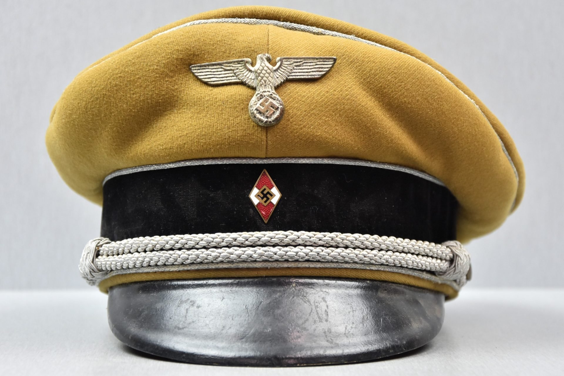 Hitlerjugend leader officer visor cap with RZM label — image 5