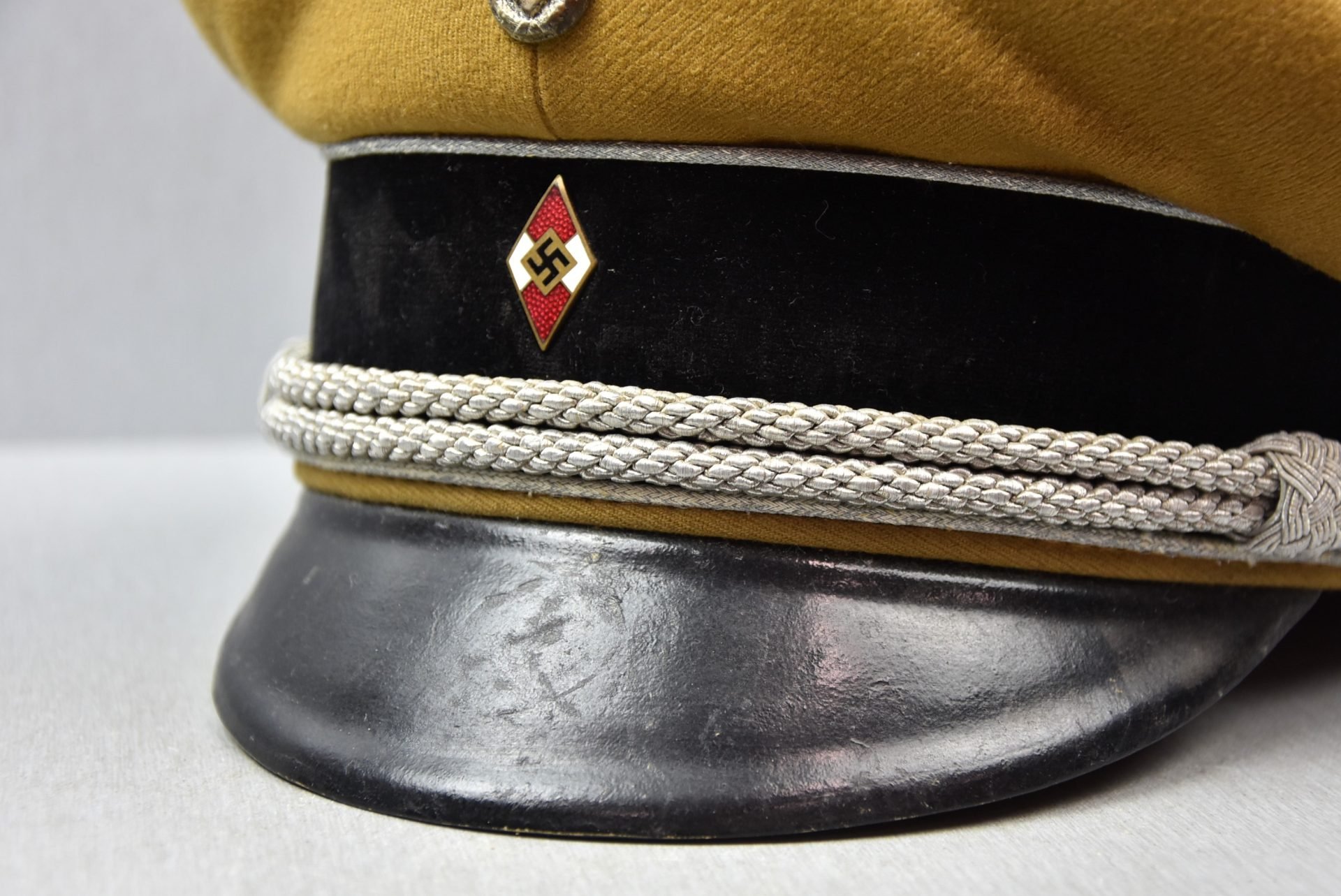Hitlerjugend leader officer visor cap with RZM label — image 6