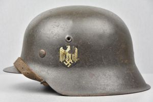 M42 army (Heer) single decal steel helmet ckl62
