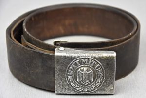 Army (Heer) aluminum belt buckle by Julius Maurer 1938 with …