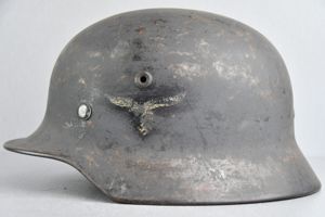 M40 Luftwaffe single decal steel helmet Q64