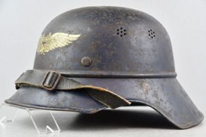 M38 Luftschutz 'Gladiator' three piece steel helmet
