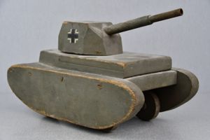 WW2 German Wehrmacht wooden toy tank