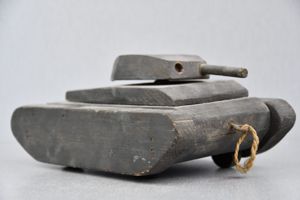 WW2 German Wehrmacht wooden toy tank