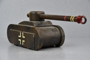 WW2 German Wehrmacht wooden toy tank