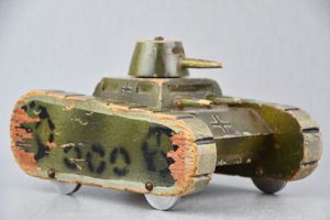 WW2 German Wehrmacht wooden toy tank