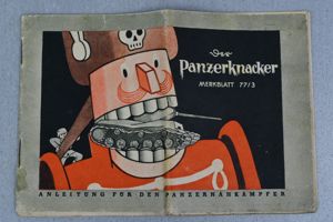 RARE German 'Panzerknacker' instruction booklet for tank destruction 1944