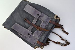 RARE Luftwaffe Fallschirmjäger 'Tornister' back pack in blue canvas by …