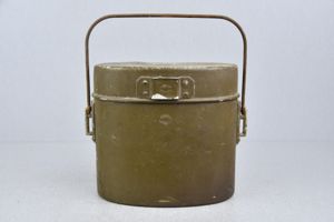 WW2 Belgian matching aluminum mess kit by J. Fonson Bruxelles